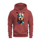 Moletom Premium Estampado Confortável Canguru Dog Olhar Colors