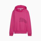 Moletom puma com capuz french terry big cat training feminino