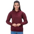 Moletom Ranster Feminino Capuz Canguru Bordo