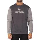 Moletom Rip Curl Careca Brand Stack Bicolor WT23 Black Marle