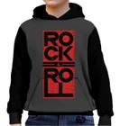 Moletom Rock N Roll Infantil UNISSEX Blusa canguru