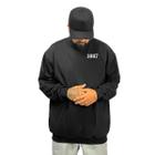 Moletom Sem Capuz Blusa de Frio Gola Careca Estampado Relaxado 1997