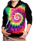 Moletom Tie Dye Feminina Blusa Roupas abrigo Tai Dai est 3