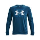 Moletom Under Armour Rival Terry Logo Crew Masculino - Azul