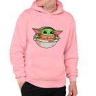 Moletom Unissex Estilo Canguru Bebe Baby Yoda Star Wars Fofo