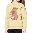 Moletom ZPINXIGN Cute Capybara para meninas de 14 a 16 anos