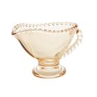 Molheira Cristal Individual Pearl Âmbar 13X7X9Cm 140Ml - Wolff