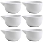 Molheira Porcelana Branca 80ml - Finger food - 6 Peças - Mãos e Arte