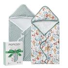 Momcozy Kit 2 Toalhas Infantis com Capuz, Algodão, 89x89 cm