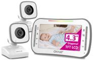 Monitor de Bebê Axvue A242 com Tela de 4,3" e 2 Câmeras