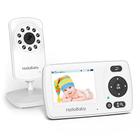 Monitor de bebê com áudio e câmera, longo alcance, visão noturna e tela portátil