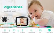Monitor de vídeo para bebês com visão noturna sem fio de 850