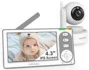 Monitor de vídeo para bebês HelloBaby 4,3" com bateria de 30 h, 1000 pés