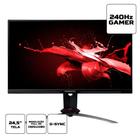 Monitor Gamer Acer Predator 24.5' Full HD 240Hz, IPS G-Sync - XB253Q