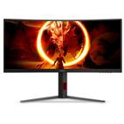 Monitor Gamer Curvo Agon Quad 34" AOC WQHD, 180Hz, 0.5ms, com 2.500.000:1 de Contraste - U34G4C/57