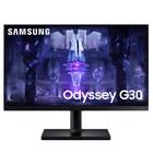 Monitor Gamer Samsung Odyssey 24", FHD, 144 Hz, 1ms, com Ajuste de Altura, HDMI, DP, Freesync, Preto, Série G30