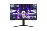 Monitor Gamer Samsung Odyssey G32A 27'' Preto LS27AG320NLXZD, FHD, 165Hz, 1ms, com ajuste de altura, HDMI, DP, Freesync