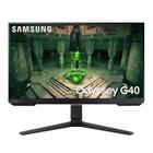 Monitor Gamer Samsung Odyssey G40 25" Preto LS25BG400ELXZD, FHD, 240 Hz, 1ms, com ajuste de altura, HDMI, DP, Gsync, Freesync