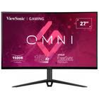 Monitor Gamer ViewSonic Omni 27 LED Full HD, Curvo, 165 Hz, 1ms, HDMI e DisplayPort, 102% sRGB, FreeSync Premium, Som Integrado - VX2718