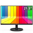 Monitor Led 21.5" Full HD 3Green VGA e HDMI 75Hz Preto