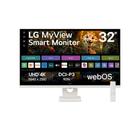 Monitor LG MyView Smart 32" UHD 4K, WebOS, ThinQ Home, Air Play, Screen Share, Bluetooth - 32SR73U-W