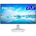 Monitor Philips 21,5" 221V8LW W-LED FullHD LowBlue EasyRead Branco