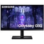 Monitor Samsung Gamer Odyssey G30 24" Fhd 144hz 1ms Freesync Hdmi Dp Ajuste Altura Pivot Inclinaçao - Ls24bg300elmzd