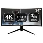 Monitor Ultrawide Curvo 34 Polegadas 4k Res 4k 165hz 1ms Fps