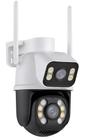 Monitoramento profissional: Câmera IP Sem Fio de Segurança Externa HD 3MP com IP66 à Prova de Poeira e à Prova D'água