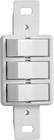 Monobloco 2 interruptores simples + 1 paralelo 10A 250V~ cor branco