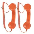 Monofone Pop Phone P2 Microfone Kit 2 Und Telefone Celular Vintage Atende Chamadas Ligaçoes Portatil Fone Ouvido