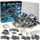 Monster Adventure Terrain 107pc Painted Rock Formation Base Set Totalmente Modular, Stackable 3D Tabletop World Builder Use Alone or w outros conjuntos perfeitos para DND Dungeons Dragons, Pathfinder, Todos os jogos de RPG