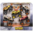 Monster Jam Max-D Retro Edition - Escala 1:64 - Pacote com 5 Carrinhos