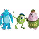 Monstros Sa 3 Bonecos Sullivan Mike Squishy Scare Students