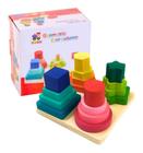 Montessori Brinquedos Torres Encaixe Formas Geometricas