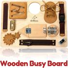 Montessori Busy Board for Toddlers - Brinquedos Sensoriais de Madeira para Crianças - Brinquedo de Viagem com Atividades Educacionais e Brinquedo de Atividade de Habilidades Motoras Finas para Meninos e Meninas de 2 3 Anos