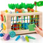 Montessori Toys Winique Wooden 6 em 1 para crianças de 1 a 2 anos