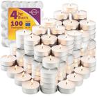 MontoPack Unscented Tea acende velas a granel 100 Branco