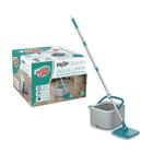 Mop Agua Limpa Giratório 360 Esfregão Microfibra Balde Flash Limp MOP0648