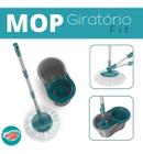 Mop Fit Giratório 360 Esfregão Flashlimp Original Microfibra Esfregão-MOP5010 - Flash Limp