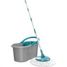 Mop Flash Limp Fit Giratorio Com Balde Cinza/Verde - Mop5010