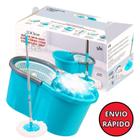 Mop Giratório Esfregão 360 Regulável Balde com Rodinha E Alça Rodo Limpeza Geral 100% original Cabo Inox Limpeza Balde Esfregão 360 Spin Universal