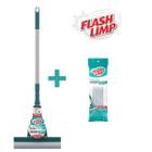 Mop Rodo Magico Flash Limp Limpeza Geral Plus + 2 Refis Pva