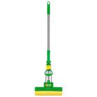 Mop Sek com Cabo Retratil, Cor Verde com Amarelo, Linha Brilhus, Bettanin