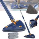 Mop Triangular Giratório com 2 Refil Mágico Azul