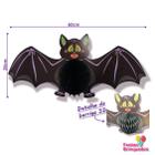 Morcego 3D Papelão 28cmx60cm Halloween