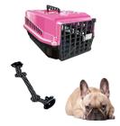 Mordedor Corda Pet + Caixa Transporte Pet N2 Chalesco Rosa