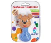 Mordedores Chocalhos Animais Bebê Infantil Cachorro Rosa Azul - Vila Toy