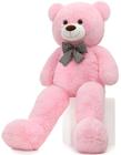 MorisMos Urso gigante de pelúcia rosa animais recheados brinquedo de pelúcia para namorada crianças aniversário de Dia dos Namorados de Natal (Rosa, 55 Polegadas)