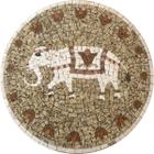 Mosaico Religioso Elefante Indiano